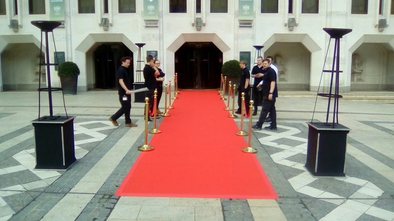 Red Event Carpet for Hire at the Guildhall