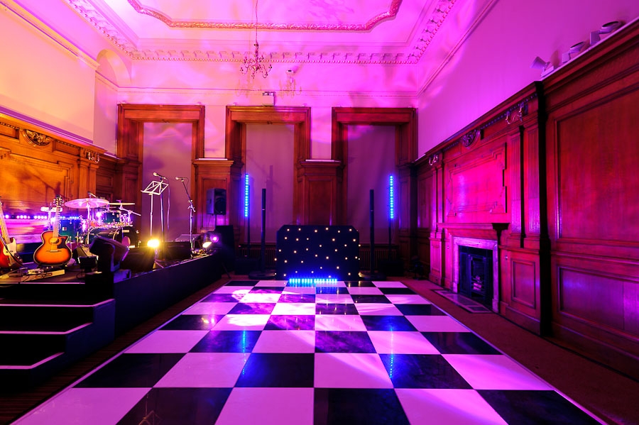 Black and White Dance Floor for hire from Albert Hall Dancefloors