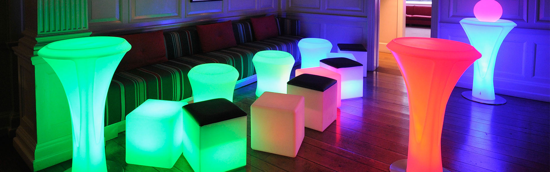 LED Furniture for Hire from Albert Hall Dancefloors