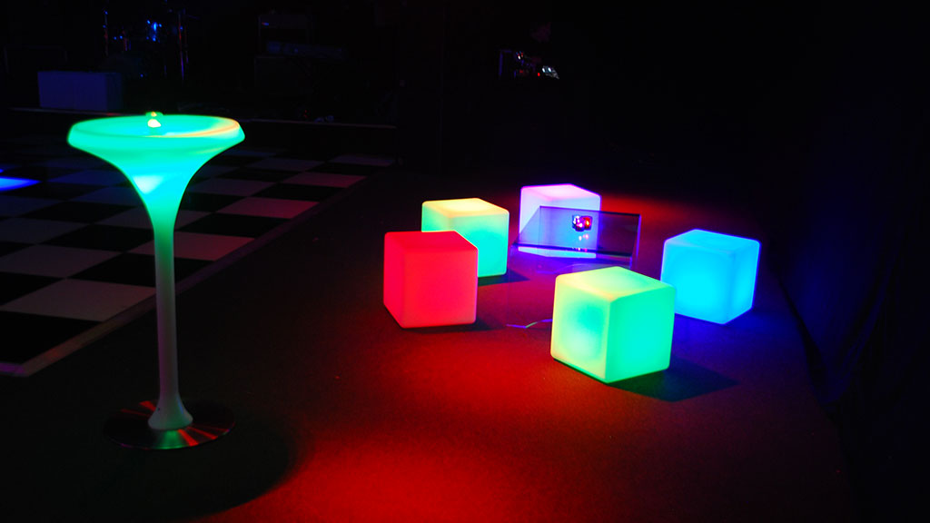 LED Furniture Hire from Albert Hall Dancefloors