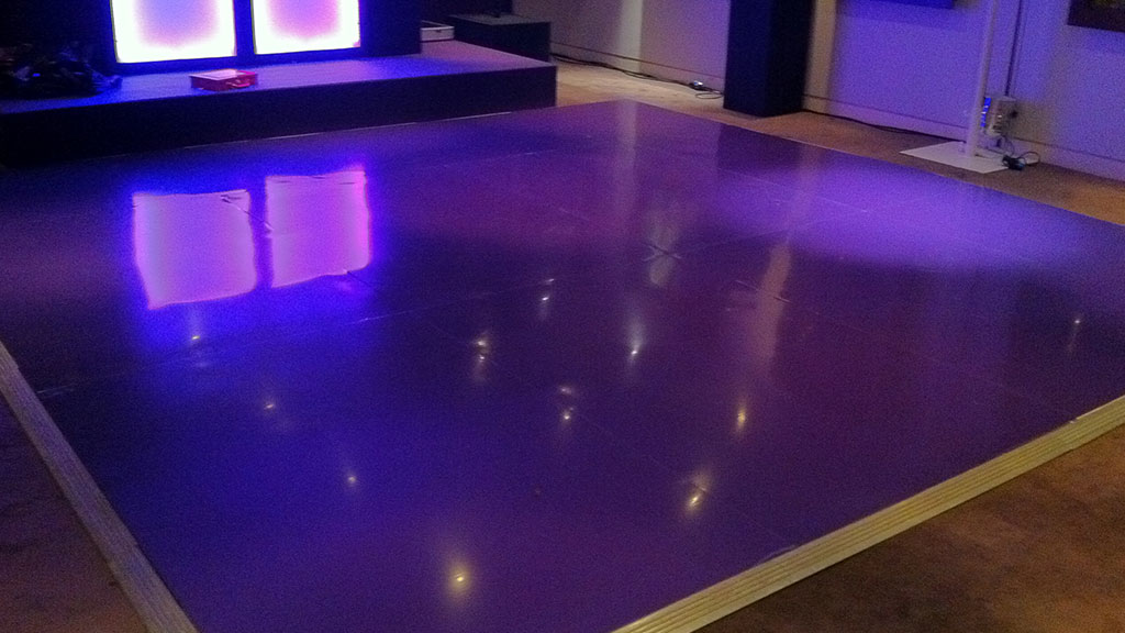 Purple Dance Floor Hire from Albert Hall Dancefloors
