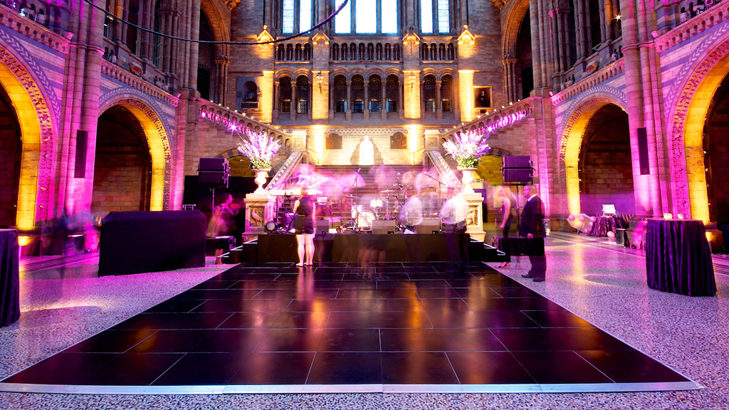 Black Dance Floor Hire from Albert Hall Dancefloors