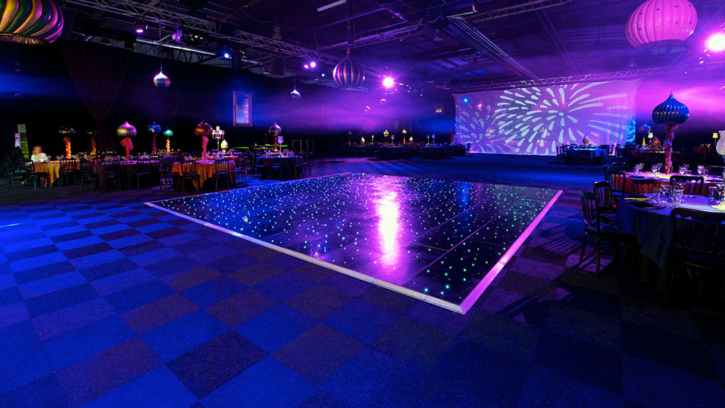 Illuminated Dance Floor Hire from Albert Hall Dancefloors