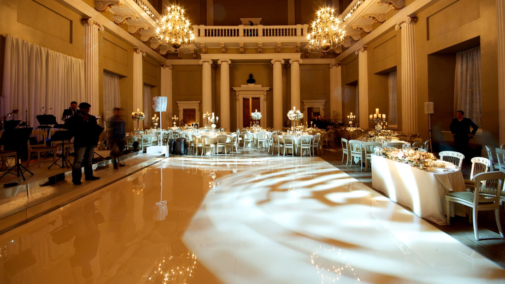 All White Dance Floor hire from Albert Hall Dancefloors