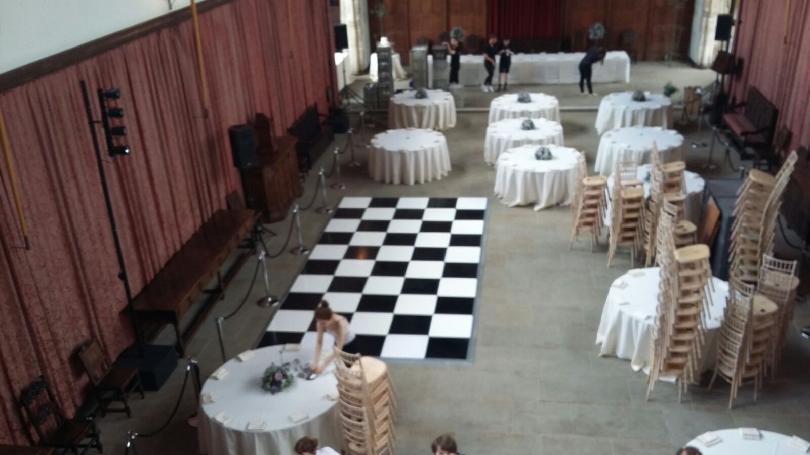 Black White Chequered Dance Floor