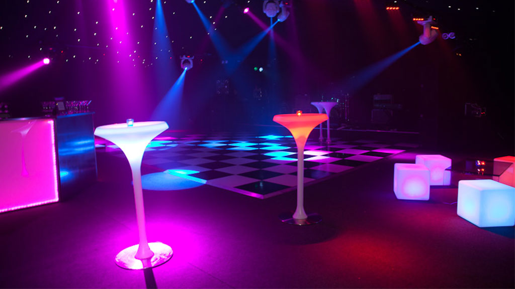 LED Furniture Hire from Albert Hall Dancefloors