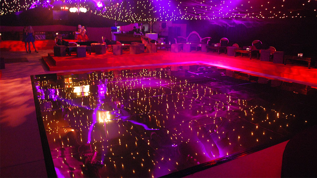 All Black Dance Floor for hire London